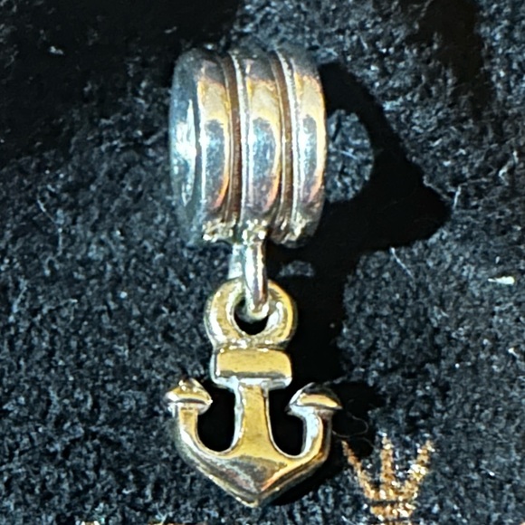 Pandora Jewelry - PANDORA ❤️ Silver with 14K YG -Dangle Anchor Bead. #790225. RETIRED & RARE